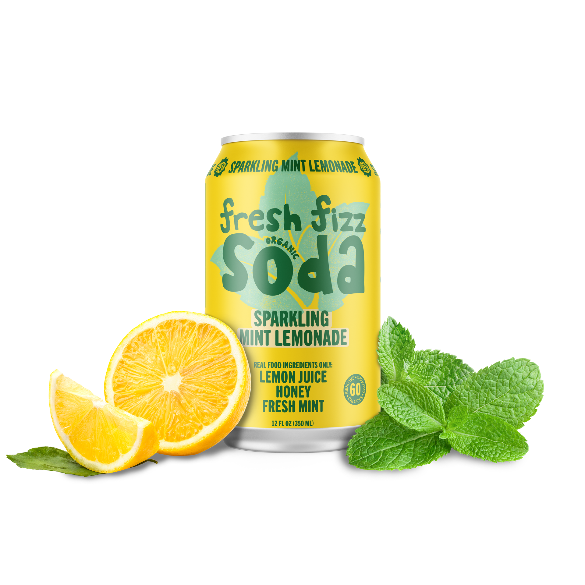 Dented or Ugly cans - Sparkling Mint Lemonade (12-Pack) – Fresh Fizz Sodas