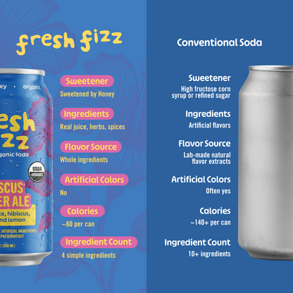 Hibiscus Ginger Ale (12-Pack)