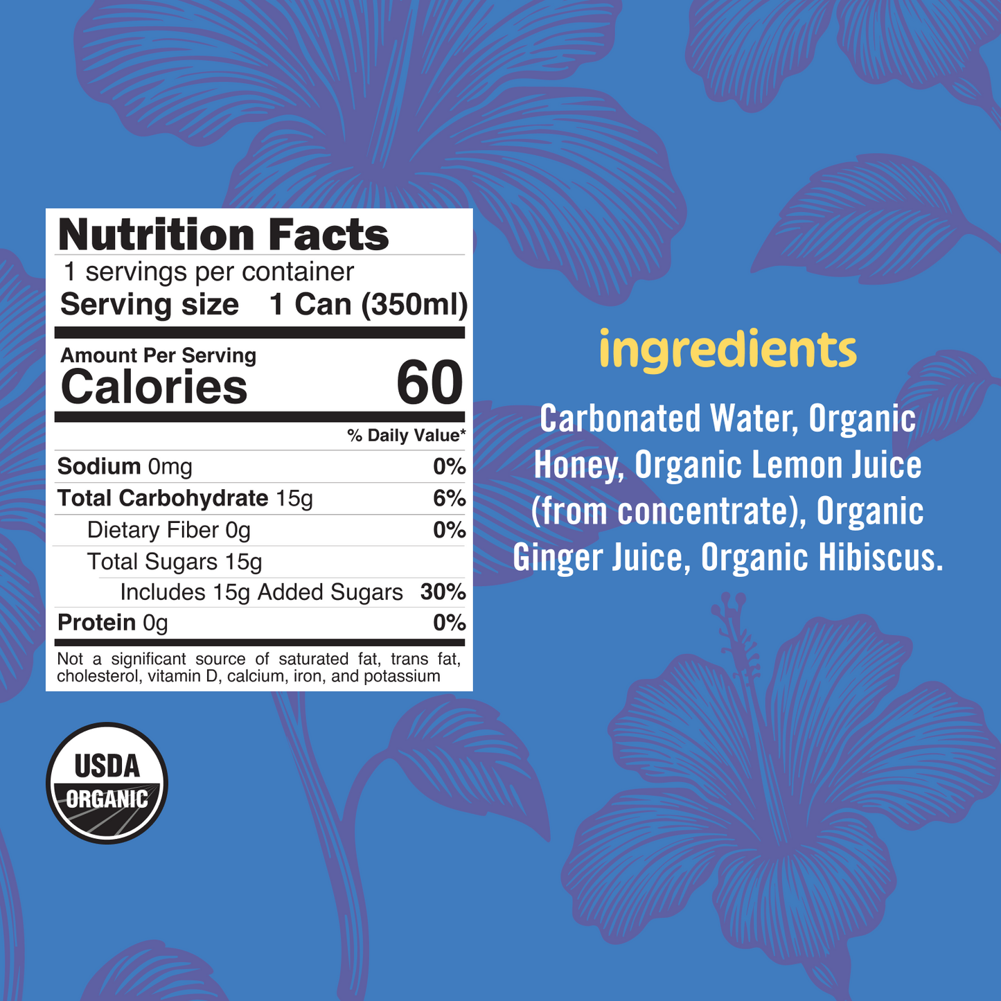 Hibiscus Ginger Ale (12-Pack)