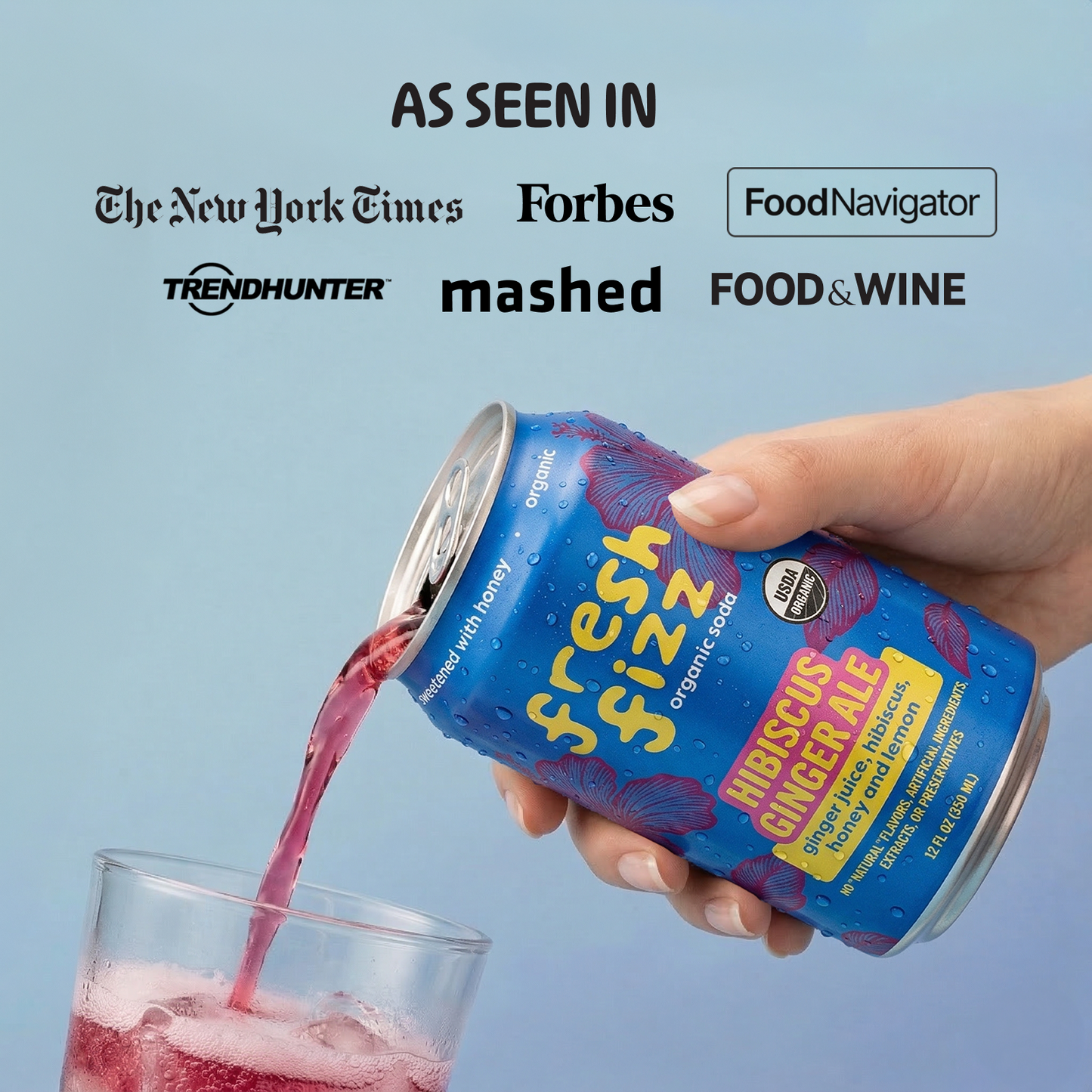 Hibiscus Ginger Ale (12-Pack)