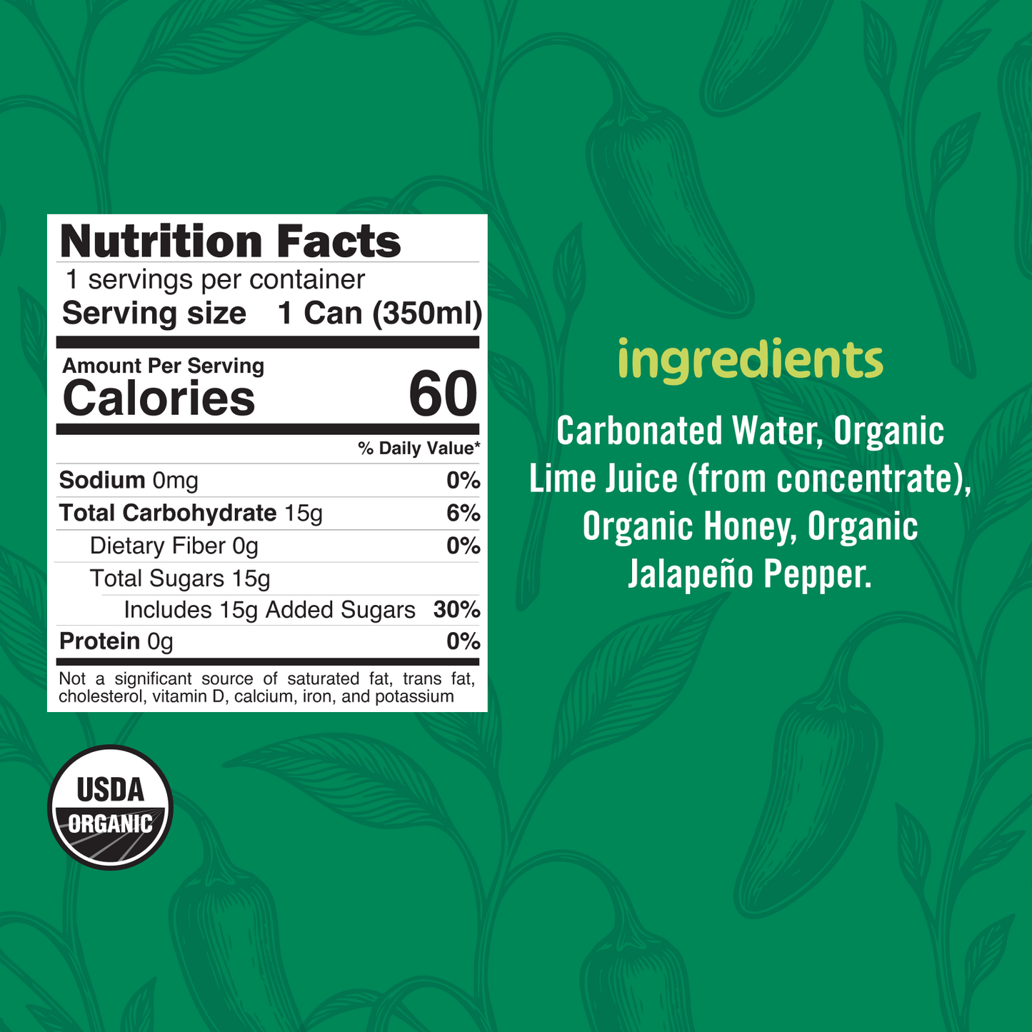 Sparkling Jalapeño Limeade (12-Pack)