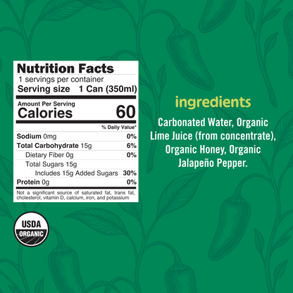 Sparkling Jalapeño Limeade (12-Pack)