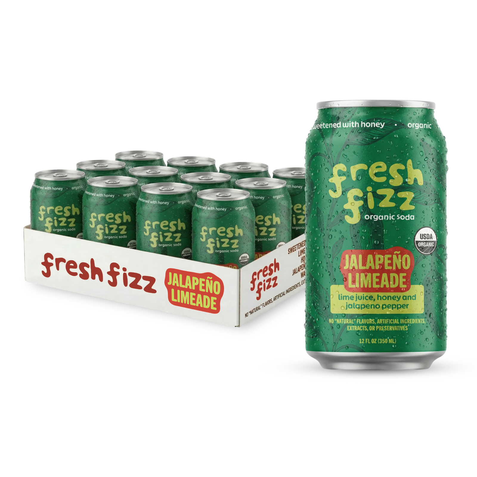 Sparkling Jalapeño Limeade (12-Pack) – Fresh Fizz Sodas