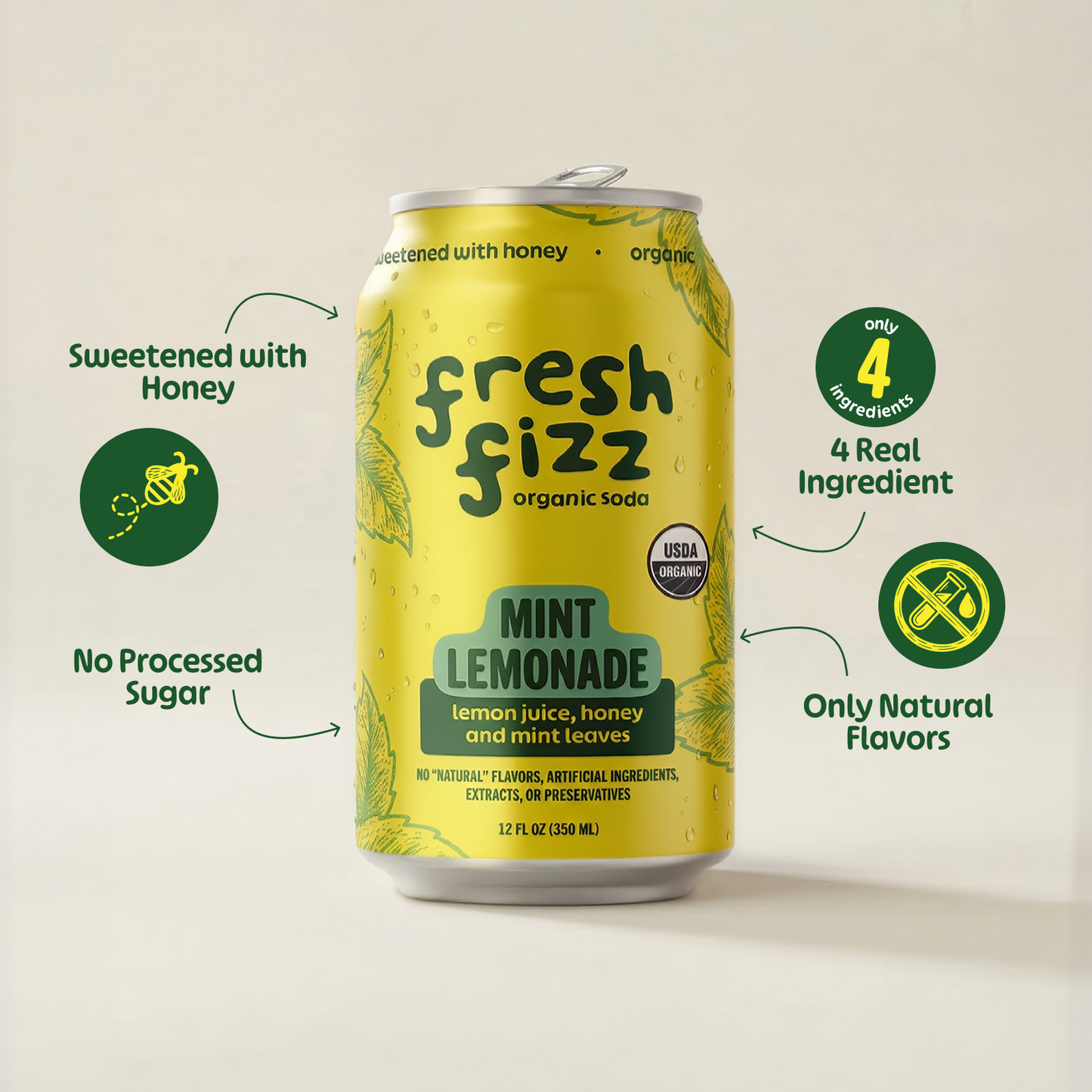Sparkling Mint Lemonade (12-Pack)