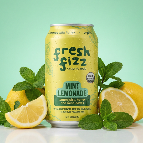 トシ　Lemon Lime ＊Mint Siam Sparkling Mint Lemonade (12-Pack) – Fresh Fizz Sodas