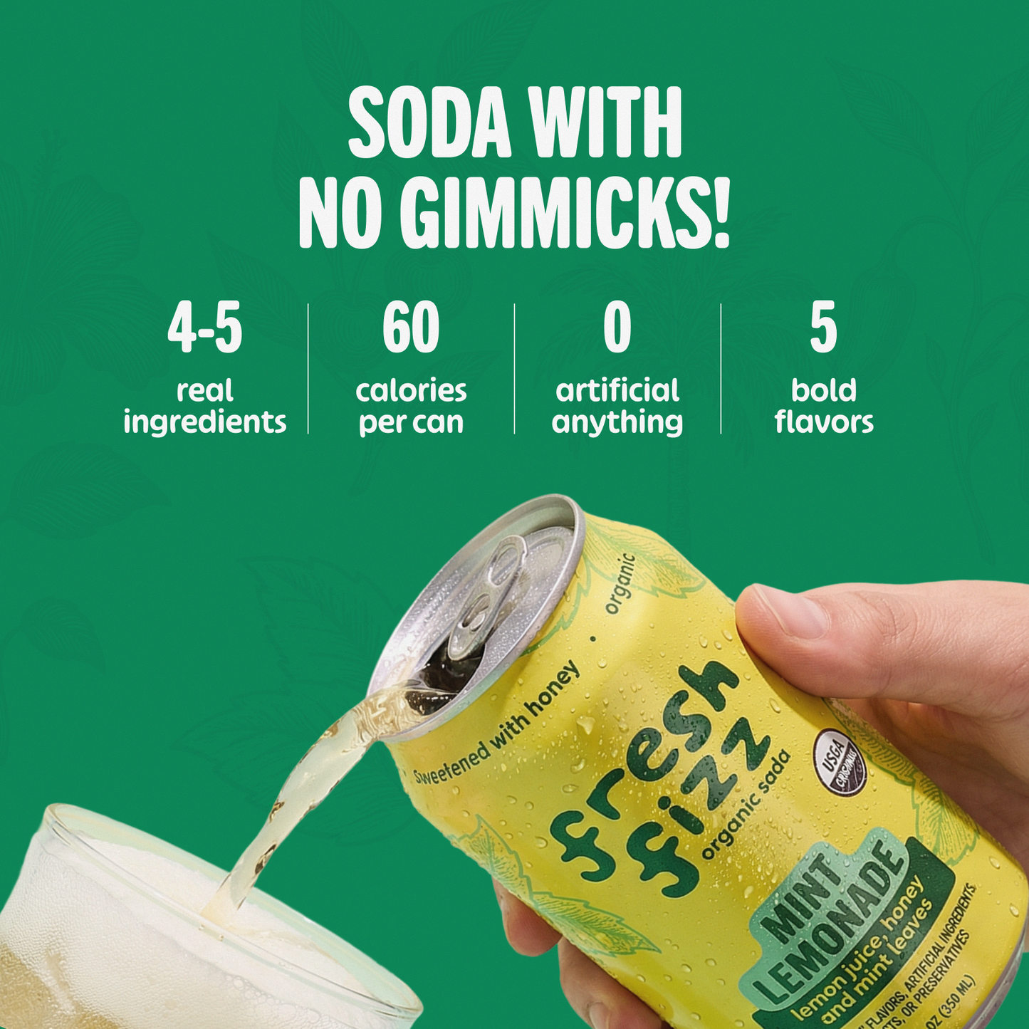 Variety Pack - Sparkling Mint Lemonade, Hibiscus Ginger Ale, Sparkling Jalapeño Limeade, Date Cola, Black Cherry